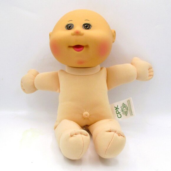 2015 CPKi Baby Doll Purple Leopard Outfit Brown Eyes WCT 56B Bald 14" - Picture 5 of 7